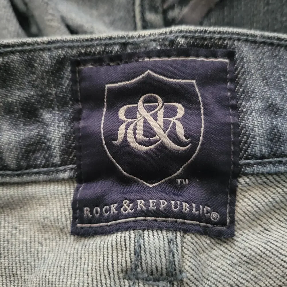 Rock & Republic‎ Women's Jeans Size 31R&R Logo on back with embroidered pockets